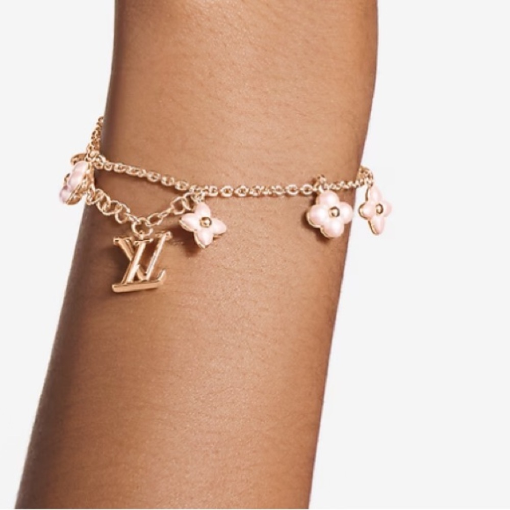 Louis Vuitton  floragram bracelet pink gold - Picture 5 of 7